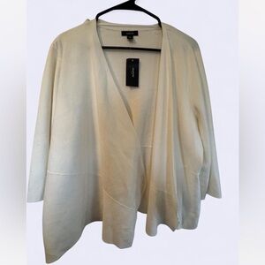 Alfani Women's Cream/ white Cardigan Sweater plus size 2x NWT